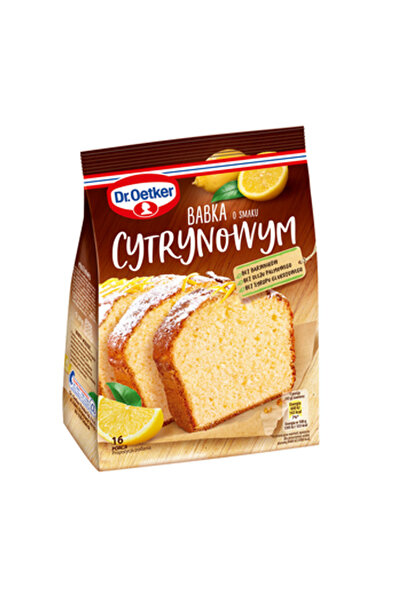 Dr. Oetker Praf de chec cu gust de lamaie, 375g,