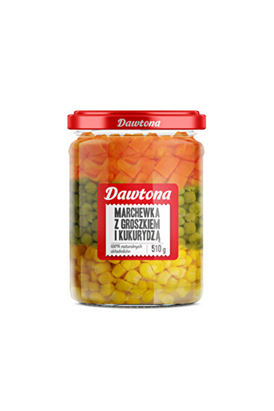 Dawtona Amestec de legume conserve, Dawtona, morcov, mazare, porumb, 510g