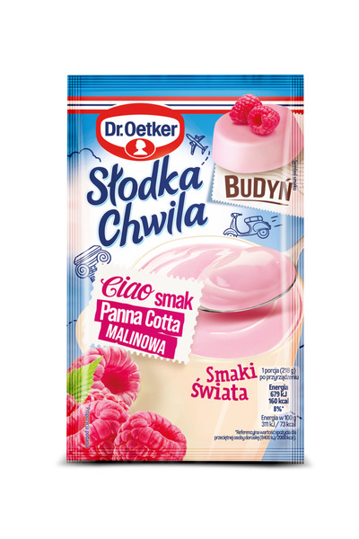 Generic Brand Budinca Dr. Oetker, aroma de zmeura, 43g