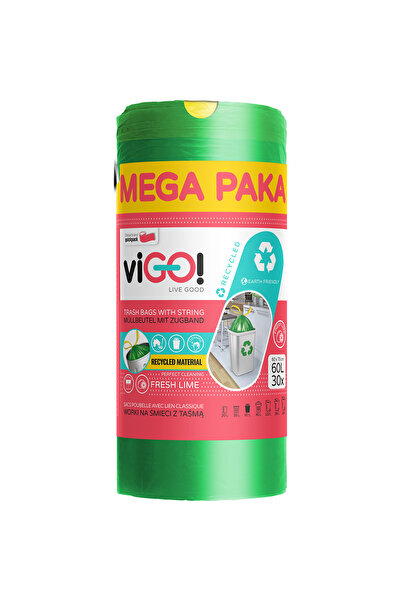 Generic Brand Saci menajeri viGO! Eko, set 30 buc, 60 l, verde, cu parfum de ...