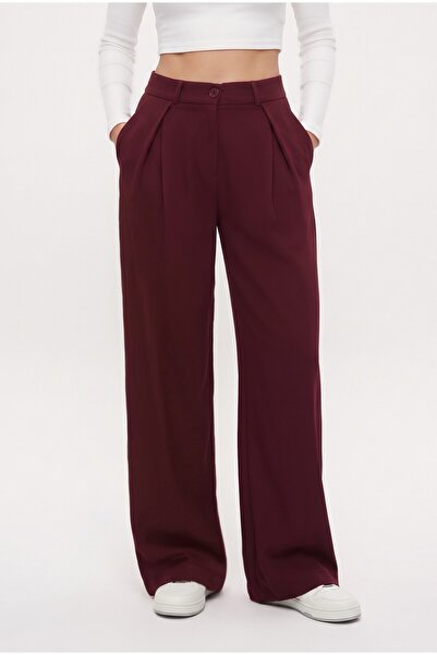 Ritnice Pantaloni Palazzo din Lycra Seria Viora, cu pliuri deschise, flexibil...