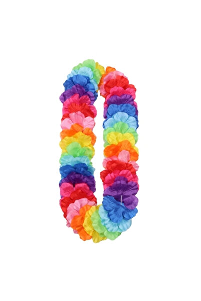 Generic Brand Ghirlanda de flori Hawaii, multicolor, 120 cm
