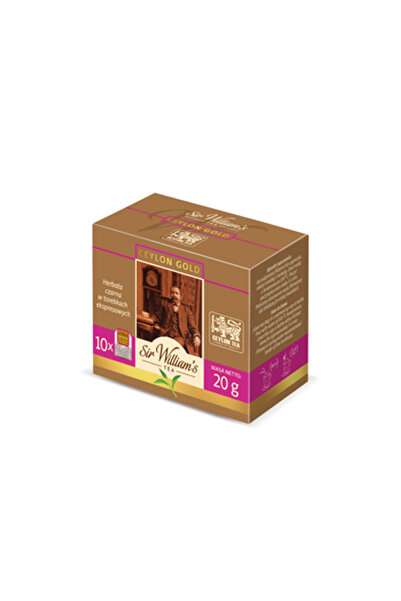 Generic Brand Ceai Sir William's, Ceylon Gold, 10 plicuri, negru, 20g