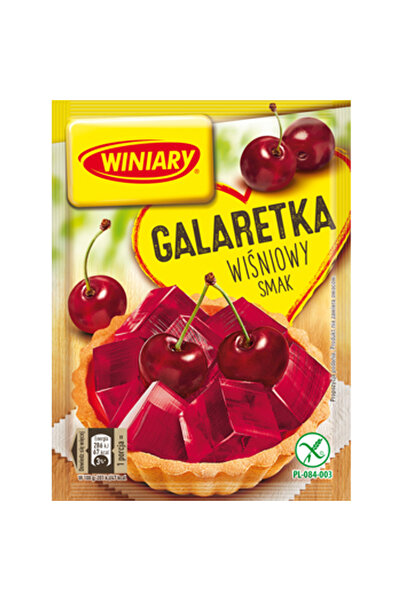 OEM Gelatina Winiary, gust cirese, 71 g, set 4 portii