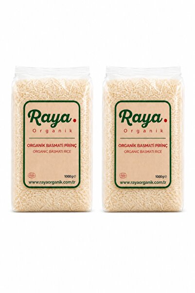 Raya Organik Organik Basmati Pirinç 2'li Set 2 x 1000 gr (Toplam 2 kg)