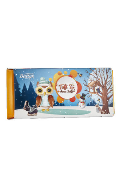 OEM Ciocolata cu lapte cu umplutura de toffee, 145g, multicolor