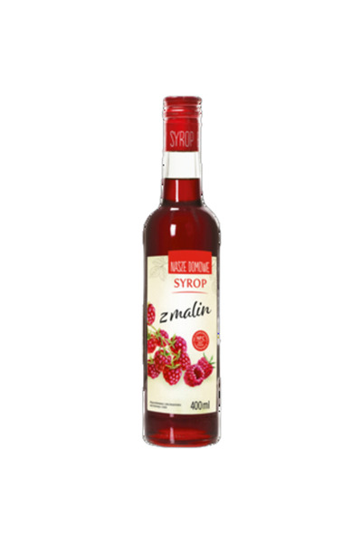 Generic Brand Sirop de zmeura, PREMIUM ROSA, 400 ml, fara conservanti, din suc