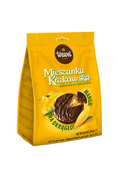 Wawel Jeleuri in ciocolata cu mango, Wawel, 245 g