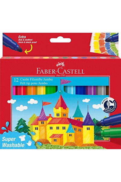 Faber Castell CARIOCA 12 CULORI JUMBO SUPERLAVABILE FABER-CASTELL