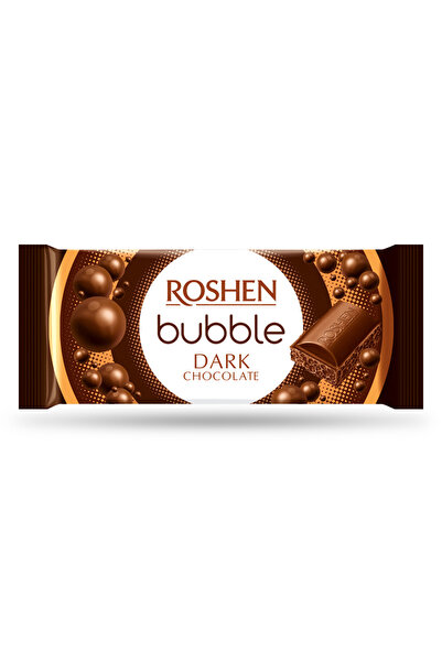 Roshen Pachet 4xTableta aerata BUBBLE ciocolata neagra 80 gr