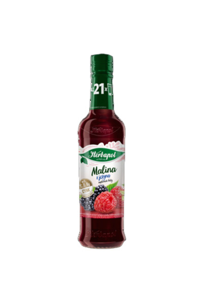 OEM Sirop de fructe, zmeura si mure, Herbapol, 420ml, fara lactoza, cu vitami...