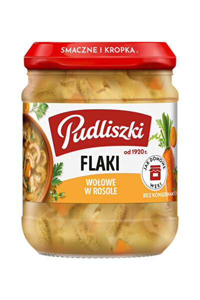 Pudliszki Flaki de vita in supa 450g
