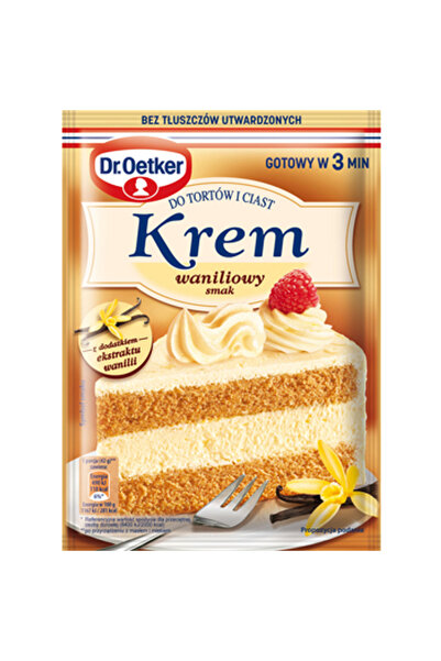 Generic Brand Crema in pudra pentru torturi si prajituri, vanilie, 105 g