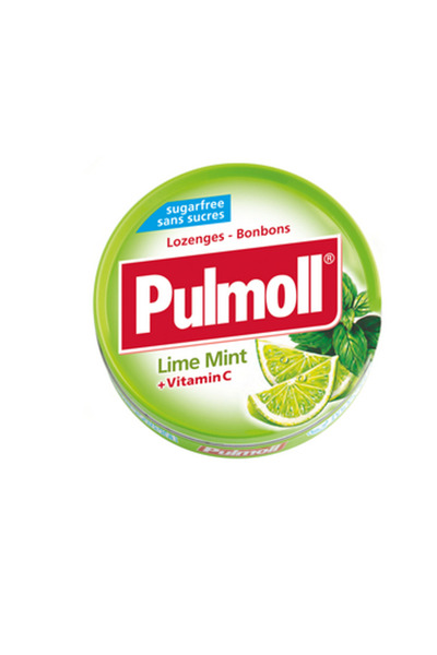 Pulmoll Caramele Pulmoll, Glicolemon + Vitamina C, Lime, Ambalaj metal, 100 gr