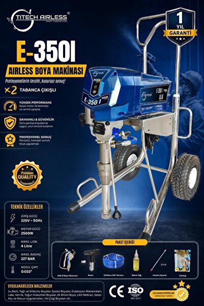 Titech Airless Sprey Teknolojileri E-350I Elektrikli Airless Boya Makinası-Di...