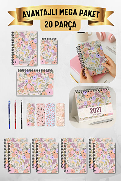 Eldesen Tasarım Advantageous Mega Pack / 20 Pieces / Notebook, Calendar, Book...