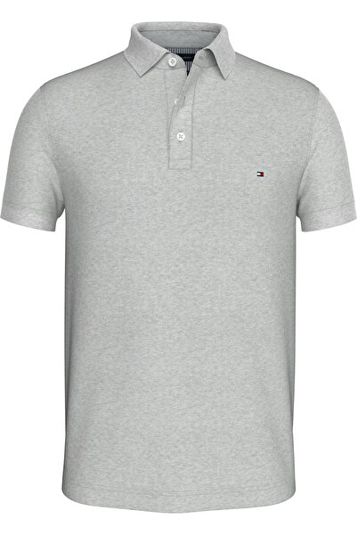 Tommy Hilfiger Men's Gray Polo Neck T-Shirt Mw0Mw17771 P01