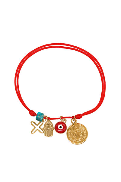 Choice JS-B220021A Go2boho Simple Red Rope Charm Bracelets Turkish Evil Eye L...