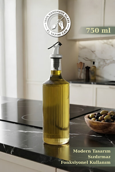 Glamis Selen Concept Pure Model Large Size Handmade Glass Bottle and Oil Cont...