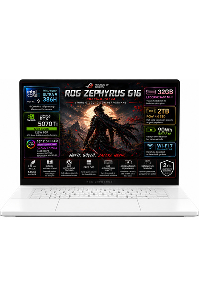 ASUS ROG Zephyrus G16 GU606AR-TB044-Gaming Intel Core Ultra 9 386H 32GB 2TB S...