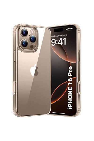 HyperAge iPhone 16 PRO Uyumlu Şeffaf Silikon Kılıf Darbelere Dayanıklı Kamera...