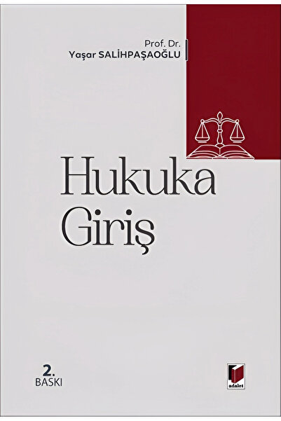Adalet Yayınevi Hukuka Giriş Yaşar Salihpaşaoğlu