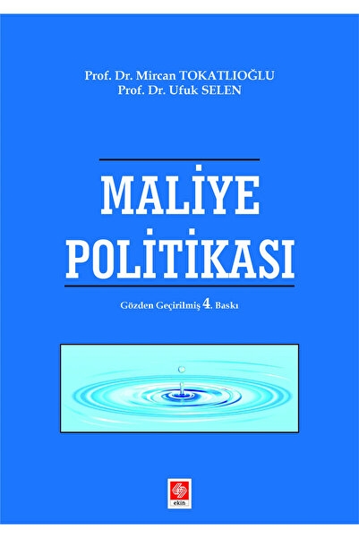 Ekin Yayınevi Maliye Politikası Mircan Tokatlıoğlu