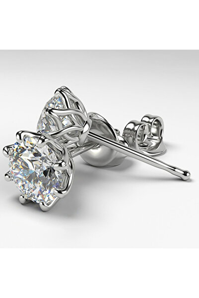 Choice E582 Huitan Crystal 10mm Round Cubic Zirconia Classic Stud Earrings fo...
