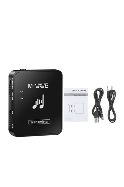 Choice Red M-VAVE WP-10 2.4GHz Wireless Ear Back Receiver Rechargeable Receiv...