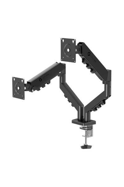 GAMEON Gas Spring Dual Monitor Arm, Adjustable Desk Mount Stand for 17" to 32...