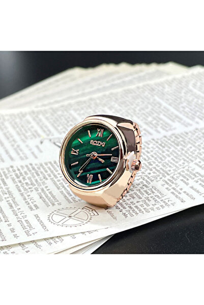 Choice Green-rose gold Hot Selling Finger Watch Ring Creative Movement Fashio...