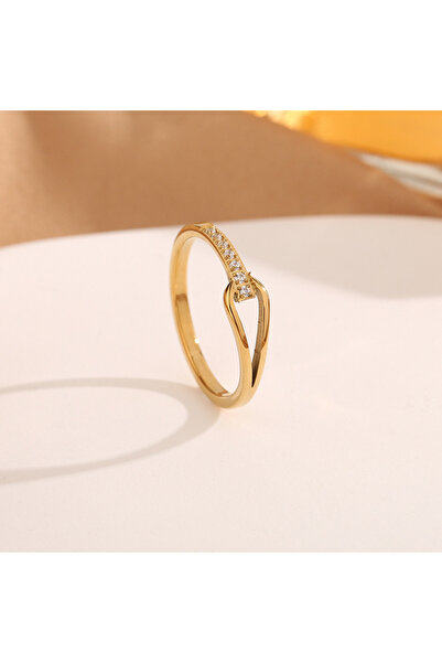 Choice 7 Gold Zircon Rings Stainless Steel Cute Jewelry for Women, Comfort Fi...