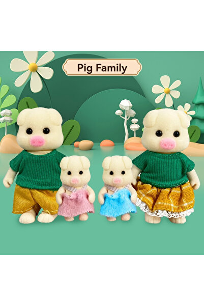 Choice Pig family Forest Animal Family 1_12 Dollhouse Accessories Mini_yythk