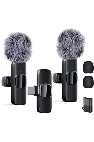 Choice black 2 Pack Lavalier Microphone for Video Recording, Wireless Mini Mi...