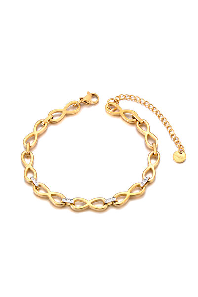 Choice B24050G Lokaer Waterproof Fashion Infinite Eternity Chain Bracelet 18k...