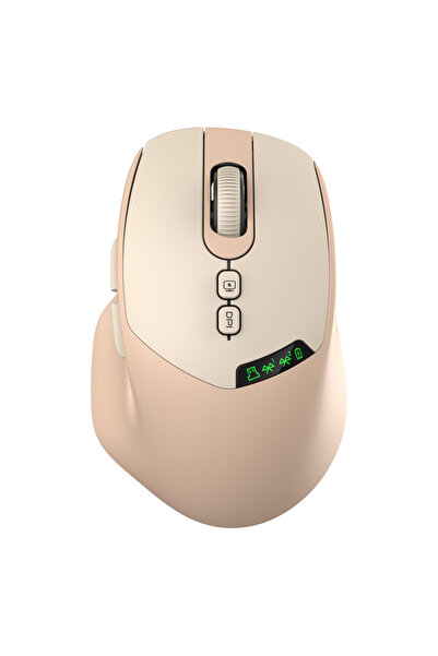 Choice3 فأرة لاسلكية ثنائية الوضع T02-Milk tea APAYADO T02 بتقنية BT5.0 و2.4G...