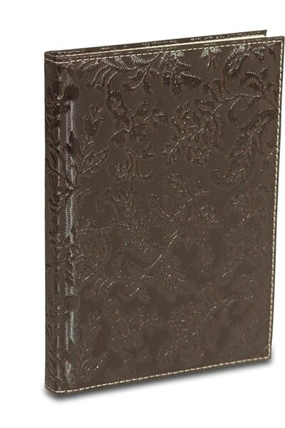 2K Leather Notebook Daily Journal Agenda Dated Striped 168 Sheets Paris Vegan...