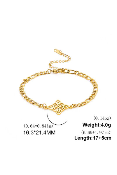 Choice gold 1 Witchcraft Irish Celtic Knot Charms Bracelets Stainless Steel W...