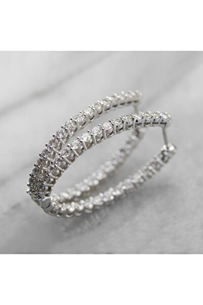 Choice E652 Huitan Dainty Oval Hoop Earring for Women Micro Paved CZ Stone Lu...
