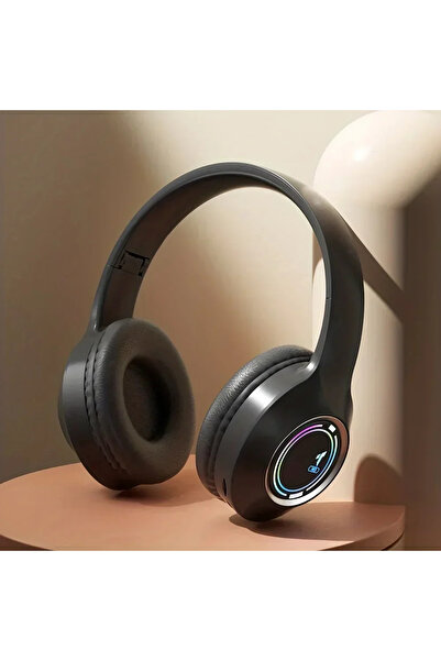 Choice black M3 Light-emitting Bluetooth Headset Folding LED Card Wireless He...
