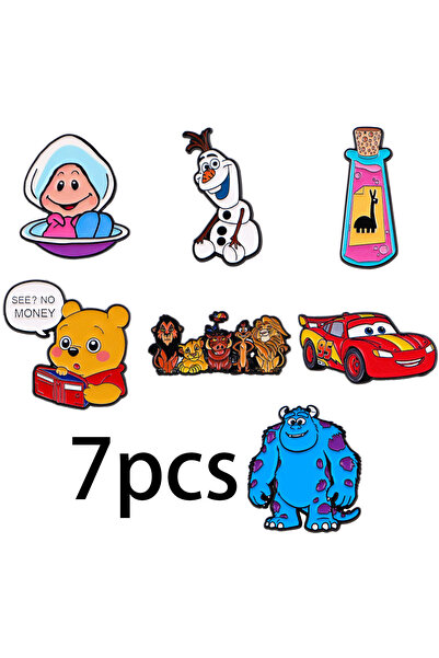 Choice 7pcs 7pcs Anime Enamel Pin Cartoon Monster Brooch For Coat Backpack Pi...