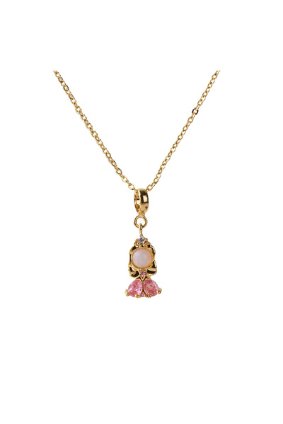 Choice Princess necklace 2 Stainless Steel Colorful Zircon Fairy Tale Little ...