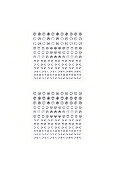 Choice1 Round Surface and Dermal 3 4 5 6mm Eyebrow Jewelry 2 sheet-1 165pcs N...