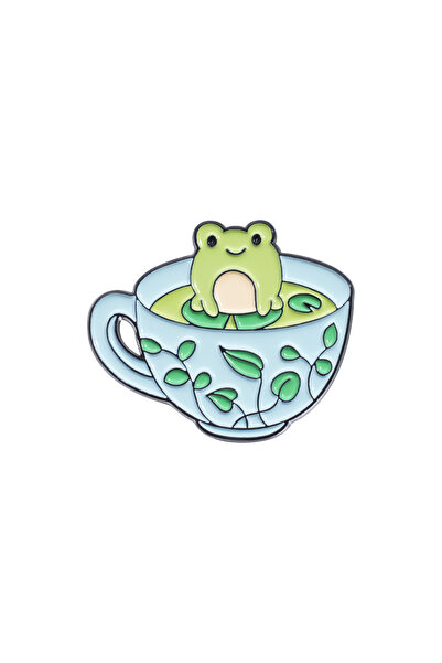 Choice QHXZ1862 Kawaii Animal Tea Cup Enamel Pins Custom Bat Ghost Capybara D...