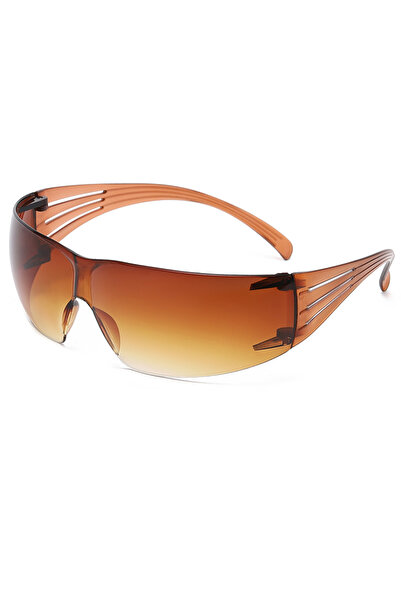 Choice show as picture brown New Punk Sunglasses Goggle One Piece Rimless Sun...