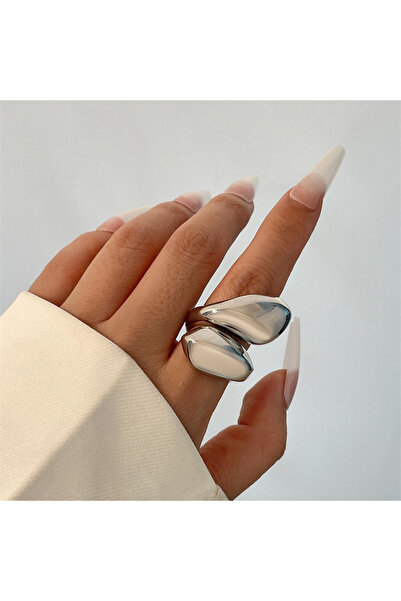 Choice Silver Color Ingemark Exaggerated Punk Smooth Water Drop Snake Rings f...