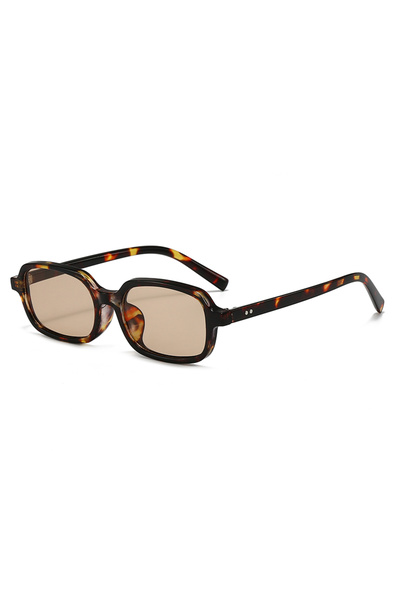 Choice12 brown Protective Glasses New Small Rectangle Sunglasses Women Fashio...