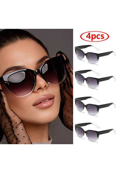 choice2 4pcs z01 Retro Fashion Cat Eye Sunglasses Women Brand Sun Glasses Gra...