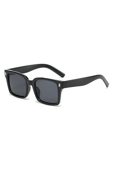 Choice1 show as picture black Retro Square Black Lens Sunglasses Women Luxury...