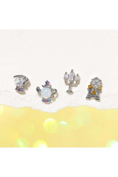 Choice style B New ins Cute Cartoon Princess Earrings Set For Women Girl Fash...
